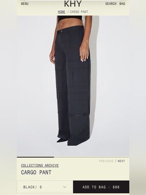 KHY Cargo Pant Collections Archive